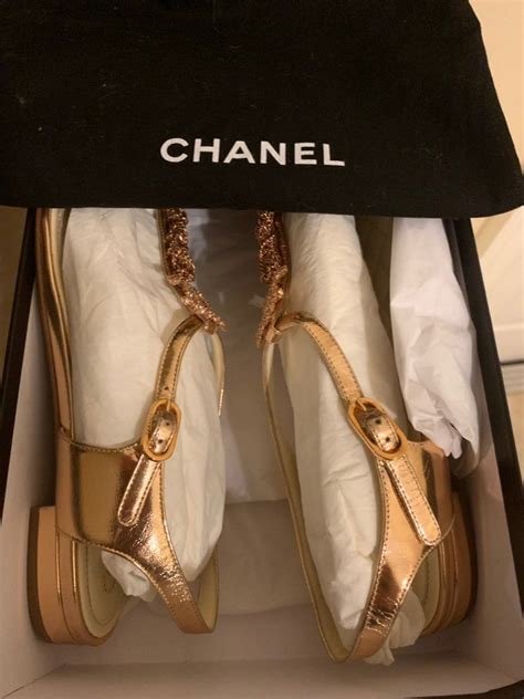 authentic chanel sandals